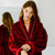 Unisex Dressing Gown - Duchess Claret Cuffs | Bown of London
